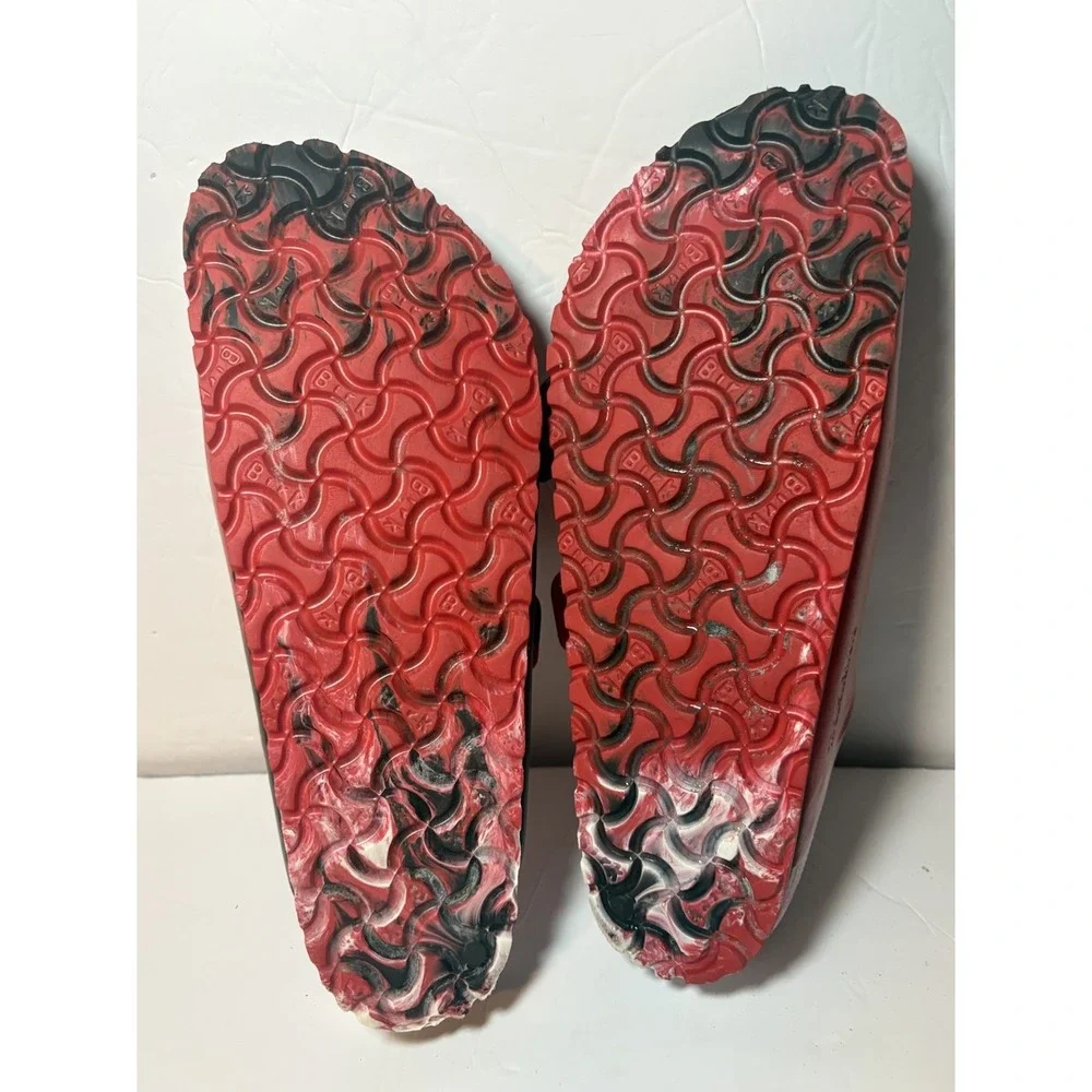 Birkenstock Arizona Sandals Men's 10 EU 43 Red Black Shoes